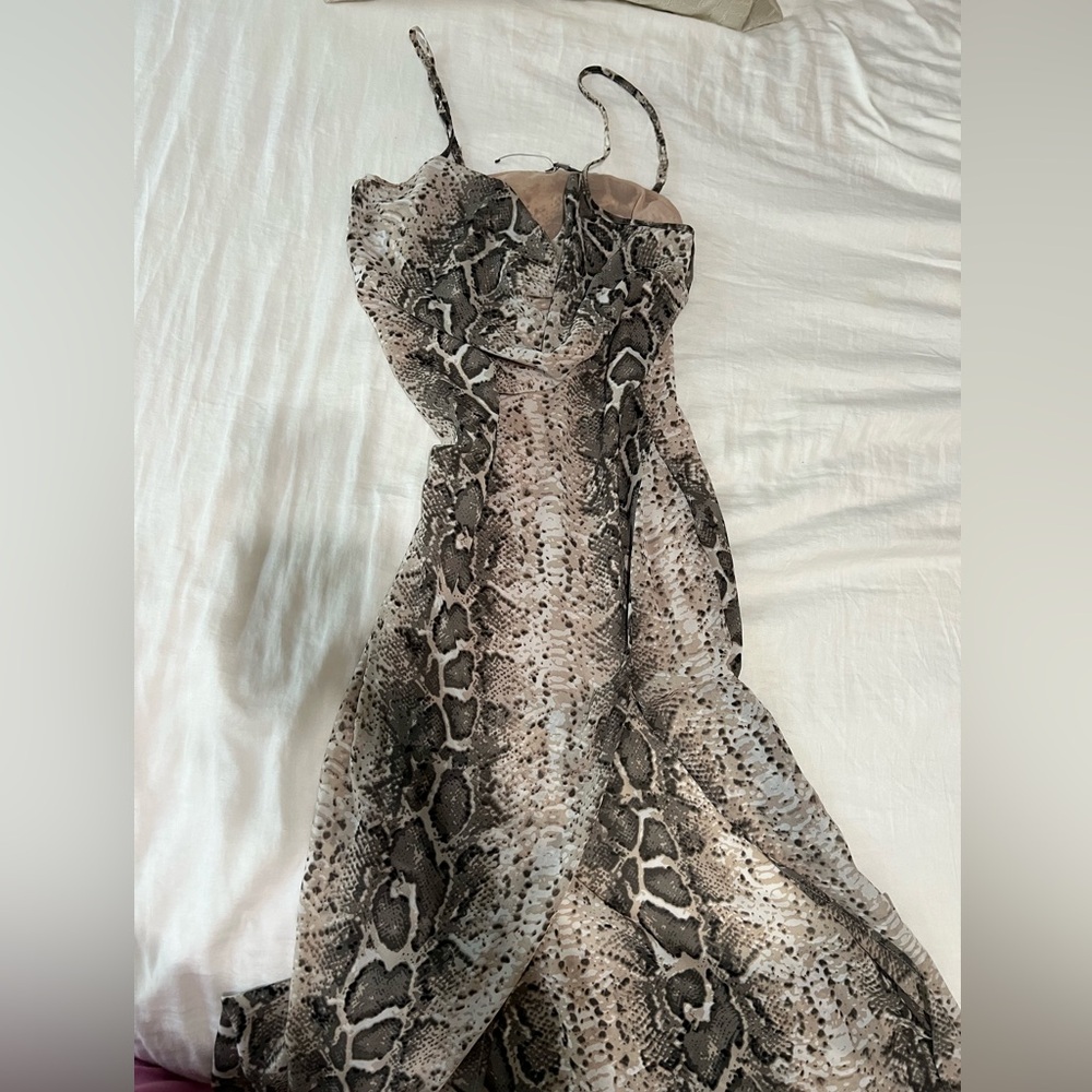 Snake Skin Pattern Dress - Picture 2 of 3